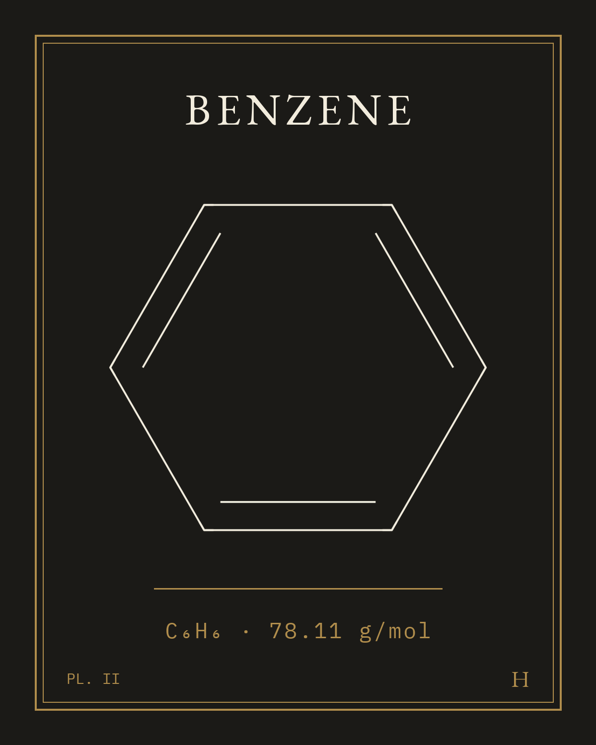 Benzene — C₆H₆ · BENZENE · 78.11 g/mol